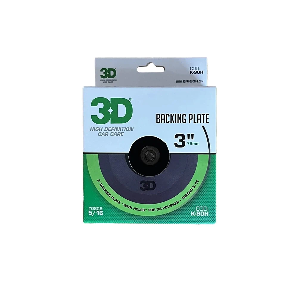 BACKING PLATE 3” PROFESIONAL 3D 5/16 CON VENTILACIÓN PARA ROTO ORBITAL