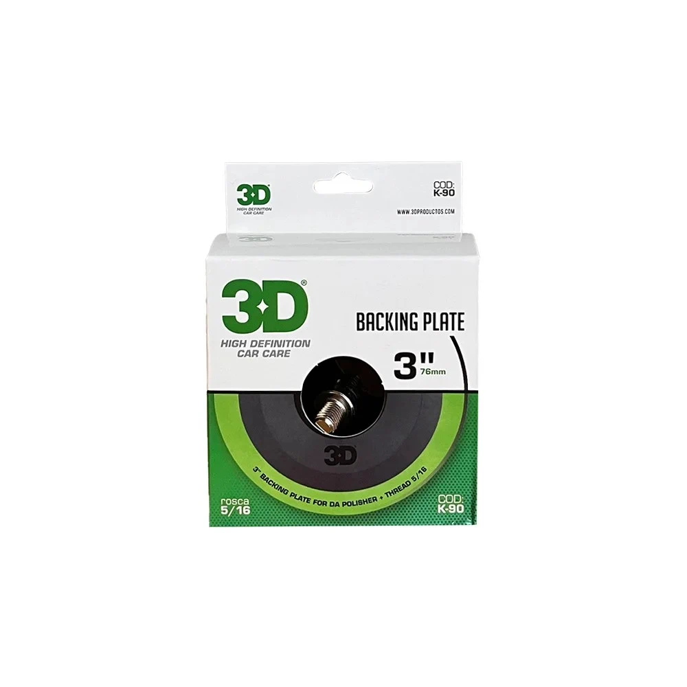 BACKING PLATE 3” PROFESIONAL 3D 5/16 PARA ROTO ORBITAL