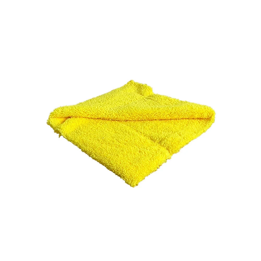 Toalla de Microfibra de Limpieza Sin Bordes 3D Amarilla