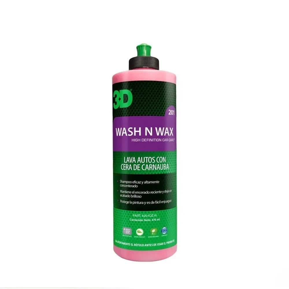 3D Wash N Wax 16 oz (Shampoo con Cera)