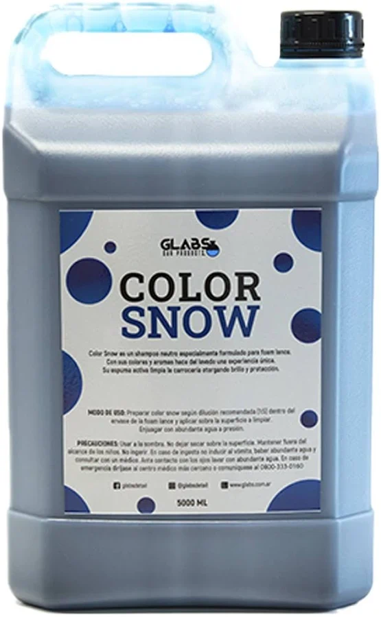 COLOR SNOW AZUL SHAMPOO PH NEUTRO BIDÓN 5L GLABS