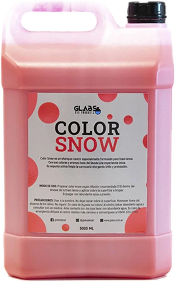 COLOR SNOW ROSA SHAMPOO PH NEUTRO BIDÓN 5L GLABS