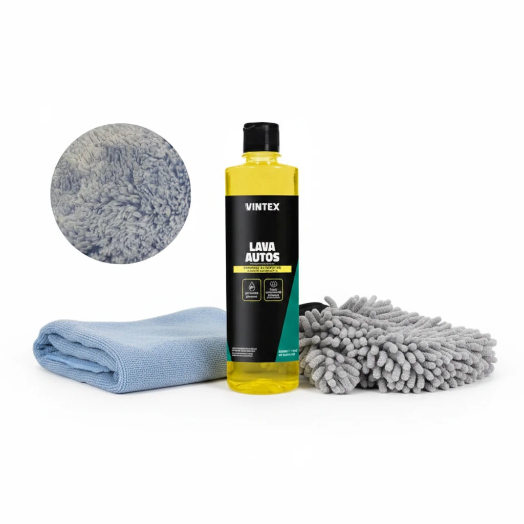 Combo Lavado Básico - Shampoo + Microfibra + Guante