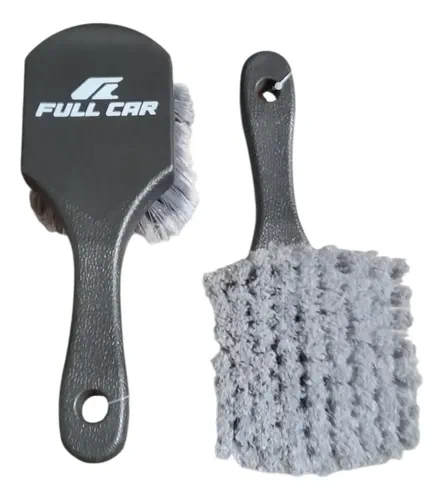 CEPILLO MANGO CORTO CERDAS SUAVES PARA LLANTAS Y NEUMÁTICOS FULL CAR