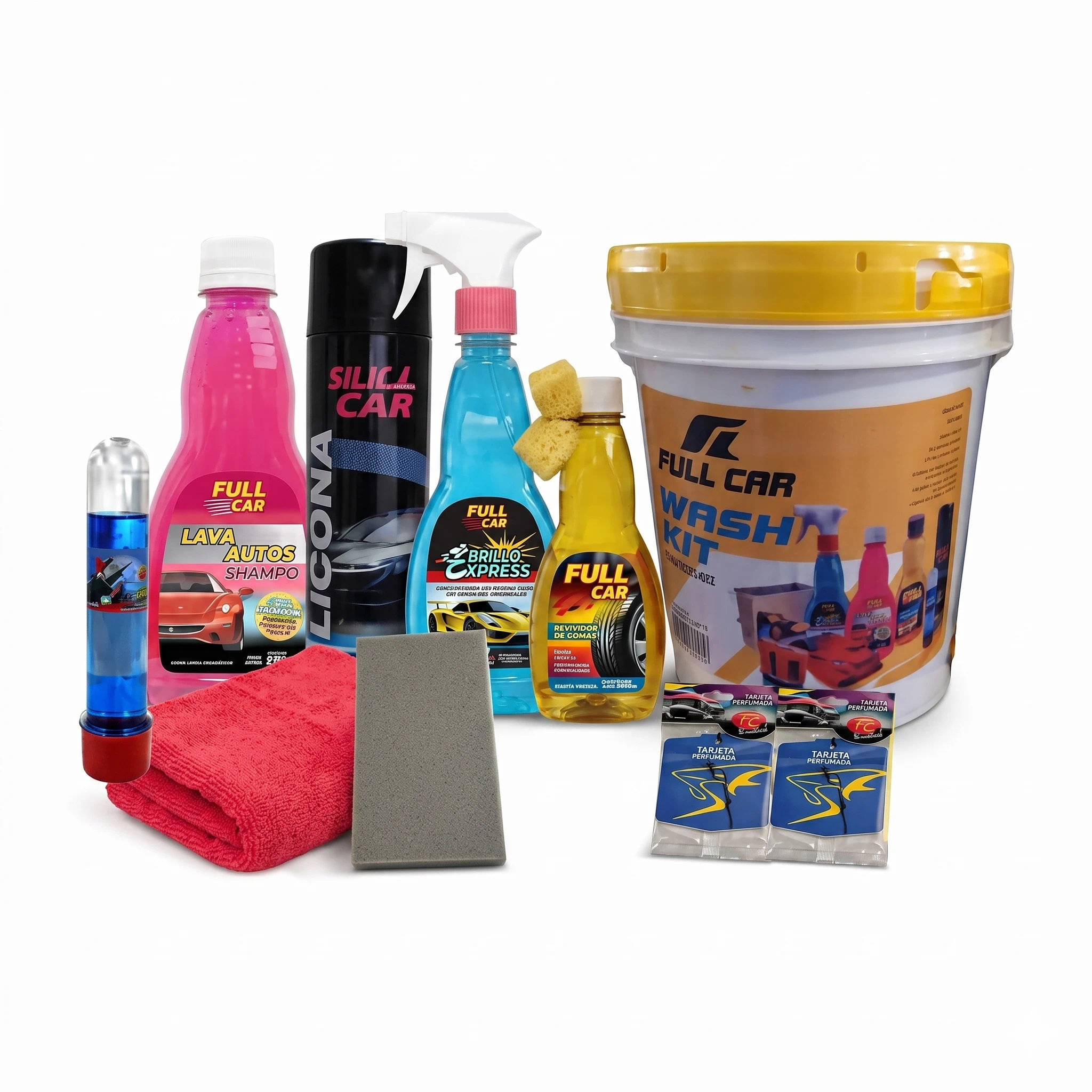 KIT DE LAVADO PREMIUM FULL CAR (BALDE + ACCESORIOS + PRODUCTOS)