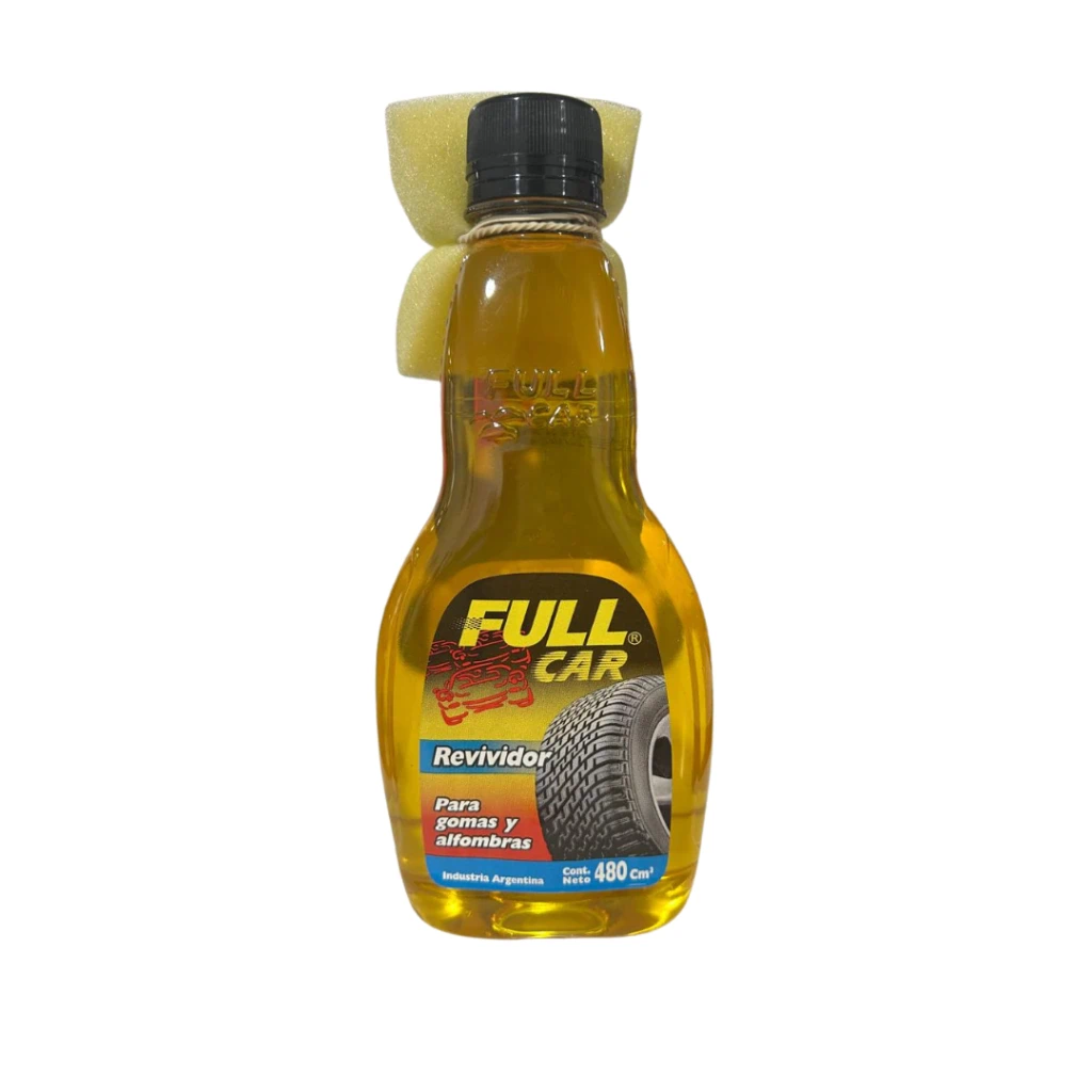 REVIVIDOR DE GOMAS Y ALFOMBRAS AMARILLO 480CC COSMETICA AUTOMOTOR FULL CAR