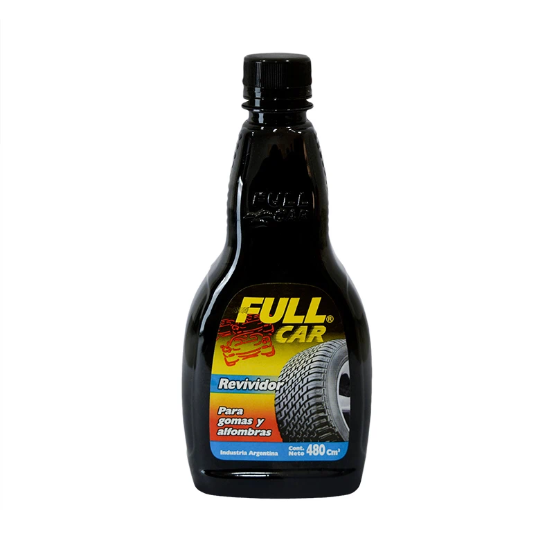 REVIVIDOR DE GOMAS Y ALFOMBRAS NEGRO 480CC COSMETICA AUTOMOTOR FULL CAR