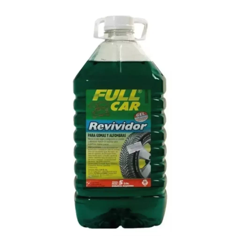 REVIVIDOR DE GOMAS Y ALFOMBRAS VERDE 5L COSMETICA AUTOMOTOR FULL CAR