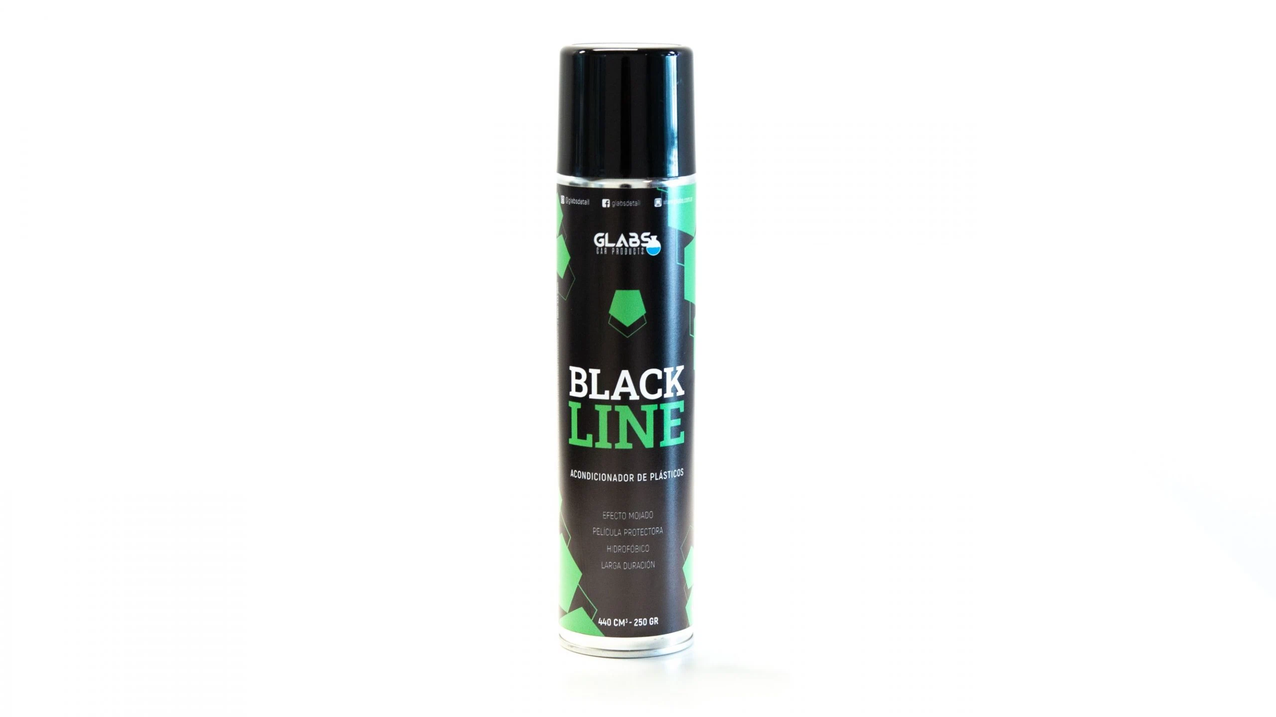 BLACK LINE ACONDICIONADOR VINÍLICO EN AEROSOL 440 CC GLABS
