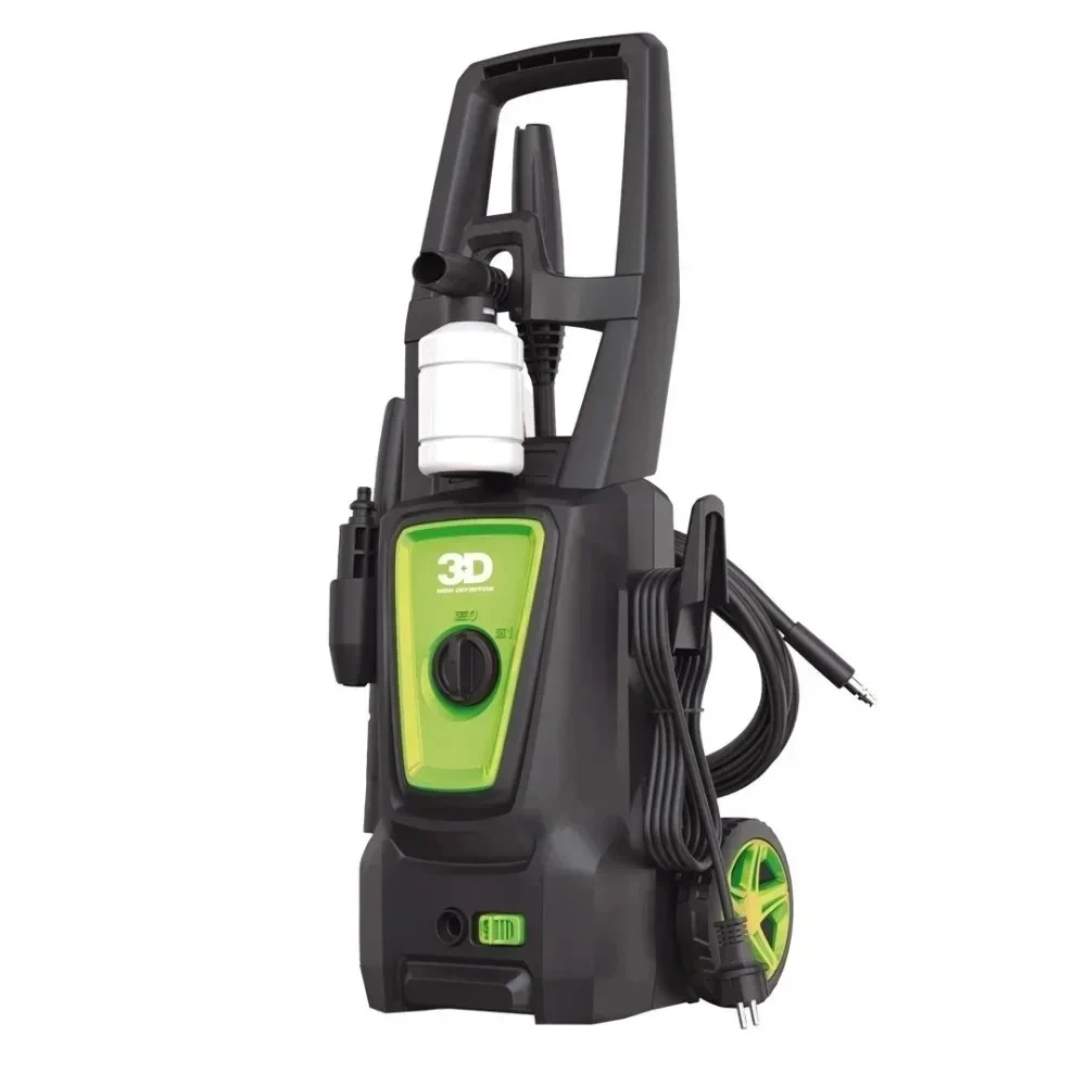 HIDROLAVADORA INDUSTRIAL PROFESIONAL 3D 1600W 1890 PSI 130 BAR CON MANGUERA 5M