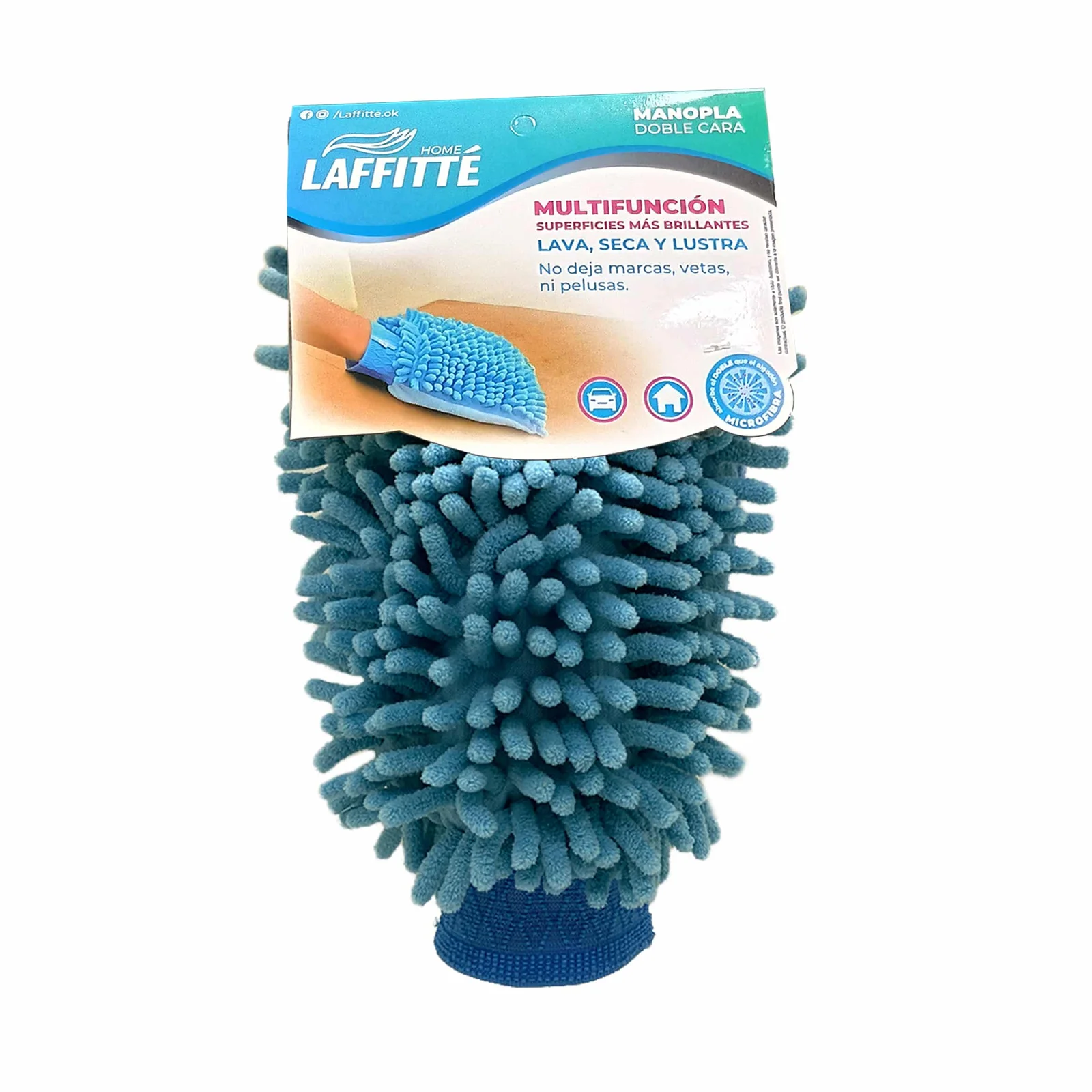 MANOPLA DE MICROFIBRA DOBLE CARA L LAFFITTE