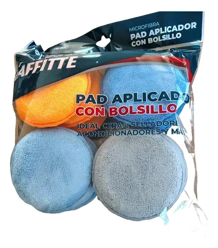 PAD APLICADOR DE MICROFIBRA CON BOLSILLO X12 LAFFITTE