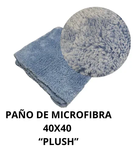 Paño Microfibra Plush (Celeste)