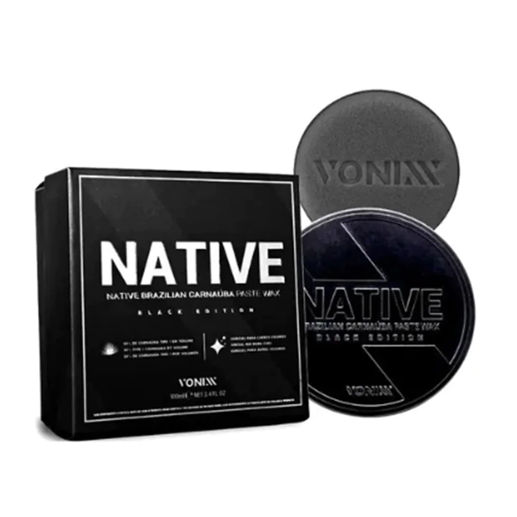 NATIVE BLACK PASTE WAX CERA PREMIUM DE CARNAUBA NEGRA 100ML VONIXX