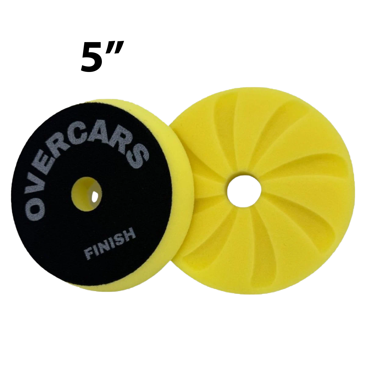 PAD SPIRAL AMARILLO DUAL ACTION CORTE PESADO 5” OVERCARS