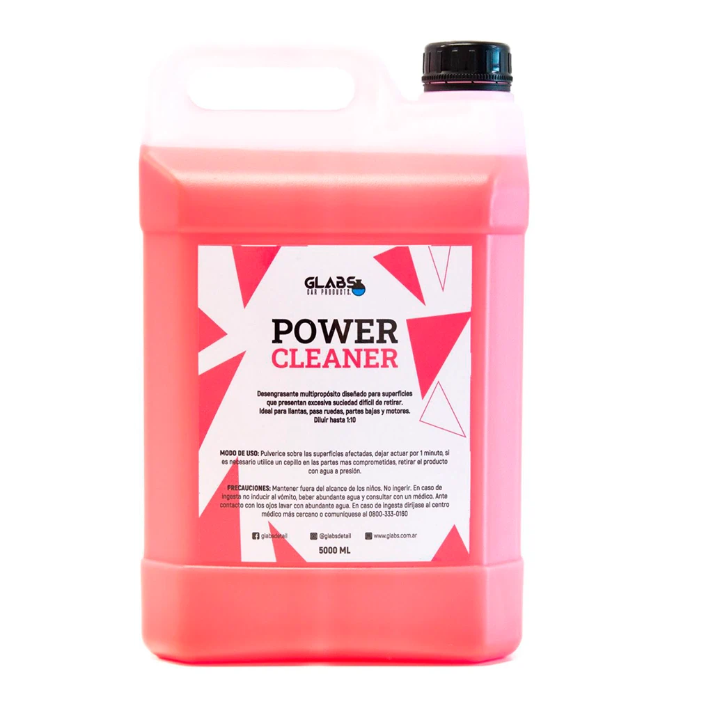 POWER CLEANER DESENGRASANTE MULTIPROPÓSITO BIDÓN 5L GLABS