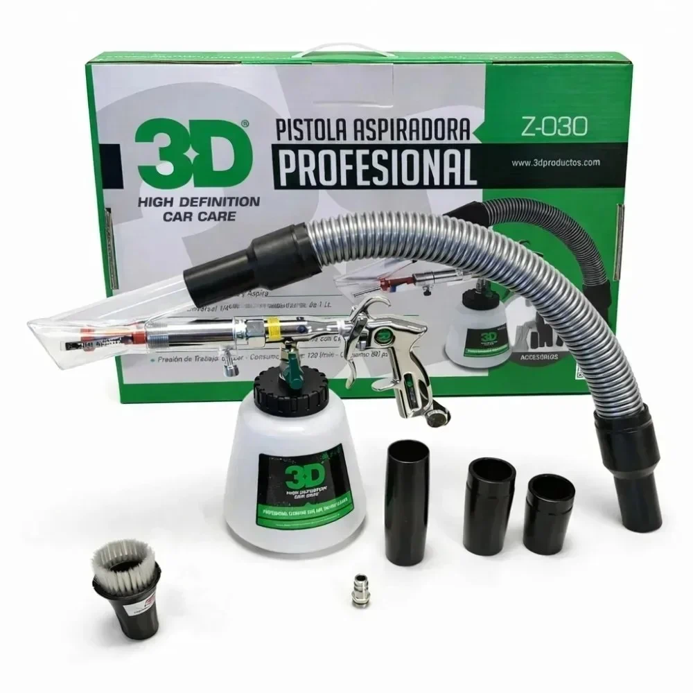 PISTOLA TORNADOR PROFESIONAL 3D LIMPIEZA Y ASPIRADO PARA DETAILING